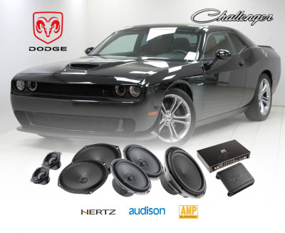 Дооснащение автозвуком Dodge Challenger