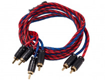 Межблочный кабель Kicx Headshot RCA-24-150-SS 1.5м - 2